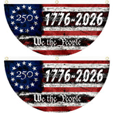 Generic bandera frontal Style C mostrando diseño conmemorativo y visibilidad