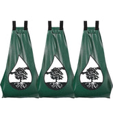 Generic bolsa riego vista frontal mostrando capacidad 20 galones y forma