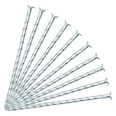 Generic estaca galvanizada vista frontal mostrando la durabilidad