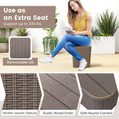 GIANTEX interior abierto con artículos dentro que demuestra capacidad útil