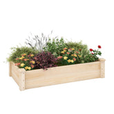 GIANTEX jardinera frontal que muestra acabado natural y capacidad