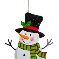 Glitzhome detalle árbol de Navidad metálico, resistente al exterior