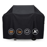 GRISUN funda frontal ajustada sobre parrilla Weber Spirit con protección visible