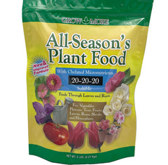 Grow More envase frontal 5lb mostrando etiqueta y beneficios visibles