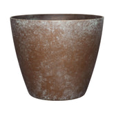 GROWSCAPE maceta frontal cobre envejecido, acabado cerámico estético