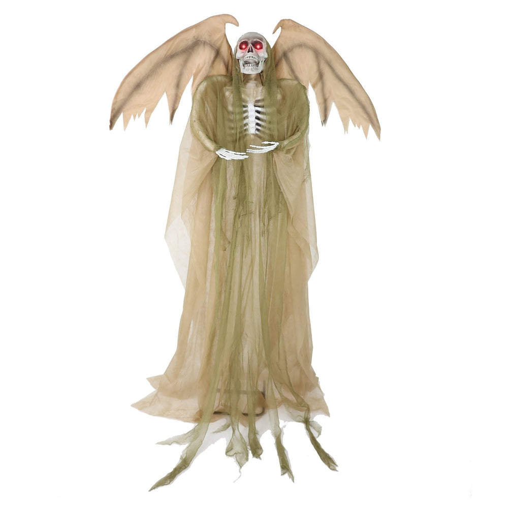 Haunted Hill Farm segador frontal mostrando presencia aterradora