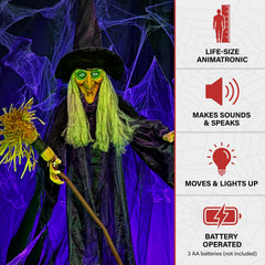 Haunted Hill Farm primer plano del rostro con expresión inquietante
