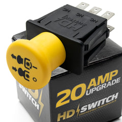 HD Switch vista frontal del interruptor PTO mostrando robustez y fácil montaje