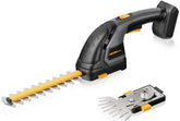 HEINPRO vista frontal del cortasetos compacto compatible DEWALT, ahorro de baterías