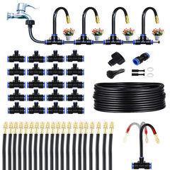 Heyxire paquete completo del kit con manguera y boquillas, montaje rápido