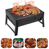 himaly vista frontal de la parrilla plegada con transportabilidad