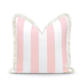 Hofdeco Premium vista frontal del diseño con rayas blush, añade estilo costero