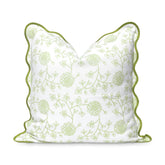 Hofdeco Premium funda frontal green dahlia mostrando estilo costero y durabilidad