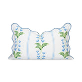 Hofdeco Premium vista frontal de la funda con estampado azul verde, aporta estilo costero