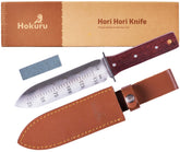 HOKURU navaja vista frontal mostrando diseño y beneficios de uso