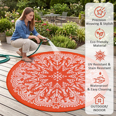 Homcomoda reversible mostrando ambos lados para más opciones decorativas