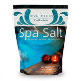 Home and Country USA bolsa frontal mostrando 8 lb y uso en spa, facilita mantenimiento