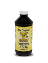 Honey B Healthy botella frontal mostrando etiqueta legible y fácil dosificación