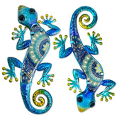 HONGLAND gecko frontal mostrando diseño boho y color azul vibrante para acento visual