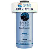 Hot Tub Things botella 32 oz vista frontal con etiqueta clara