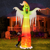 Hourleey fantasma inflable frente iluminado alta visibilidad