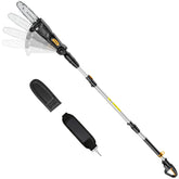 Houselife vista frontal de la sierra de pértiga, potencia compatible con DeWalt 20V