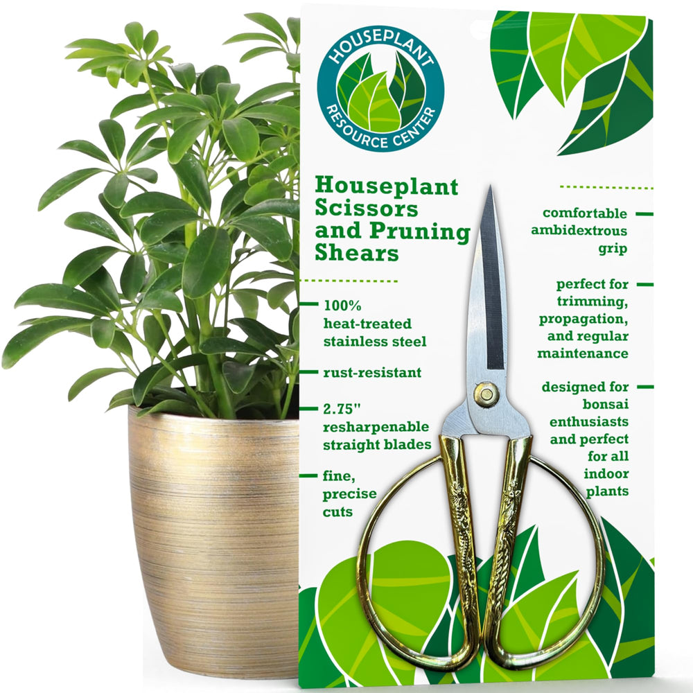 HOUSEPLANT RESOURCE CENTER vistas frontales de tijeras mostrando filo preciso