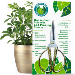 HOUSEPLANT RESOURCE CENTER vistas frontales de tijeras mostrando filo preciso