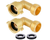 HQMPC codo 90° frontal mostrando latón resistente y forma compacta para conexiones seguras