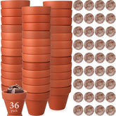 Hushee paquete frontal con 36 macetas y 36 bloques, listo para empezar