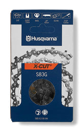 Husqvarna X-Cut S83G frontal mostrando paquete y compatibilidad