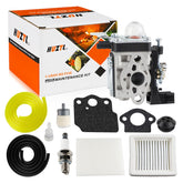 HUZTL carburador SRM-2620 frontal mostrando ajuste rápido y compatibilidad