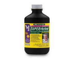 Hydrofarm Superthrive frasco frontal mostrando etiqueta y uso para vigor vegetal