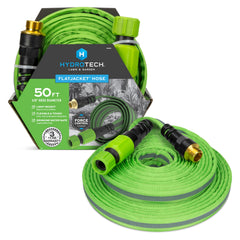 HydroTech vista frontal del empaque mostrando la manguera ligera y compacta