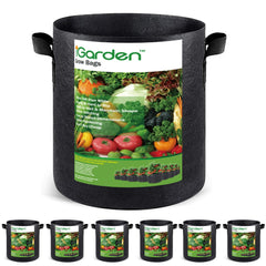 iGarden vista frontal del pack de 6 bolsas, organización y ahorro de espacio