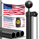IIOPE mástil frontal con bandera mostrando estabilidad exterior