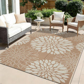 Ileading alfombra frontal floral 5x8 muestra diseño y tamaño