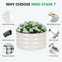 INNO STAGE interior con sustrato mostrando espacio útil para raíces