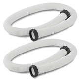 Intex manguera accesorio frente paquete, muestra juego de 2 y longitud 59"