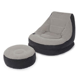 Intex Ultra Lounge vista frontal mostrando respaldo inclinado y comodidad
