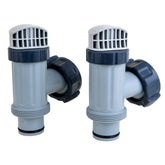 Intex válvula plunger frontal mostrando pieza completa y fácil reemplazo