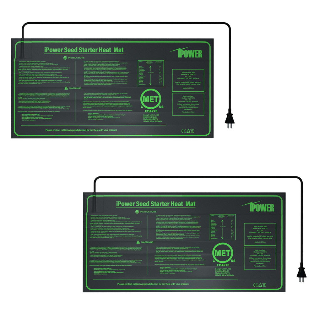 iPower vista frontal del empaque mostrando las alfombrillas y beneficios