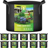 iPower paquete frontal de 10 bolsas de cultivo, almacenamiento eficiente