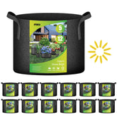 iPower vista frontal del paquete de 12 bolsas 5 galones, solución económica
