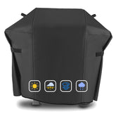 JCLMER funda frontal para Weber Spirit 48" protegiendo la parrilla