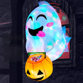 Joiedomi fantasma inflable frontal mostrando diseño y presencia llamativa
