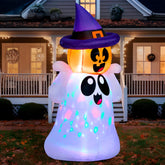 Joiedomi vista frontal del inflable fantasma con LED, atractivo visual