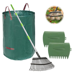 joyhalo rastrillo vista frontal mostrando 25 púas y ancho 18in para limpieza eficiente