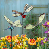 Juegoal estacas frontales set mariposa libélula colibrí mostrando color y forma