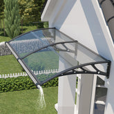 JYJNHOME vista frontal del toldo 48×80 protección inmediata